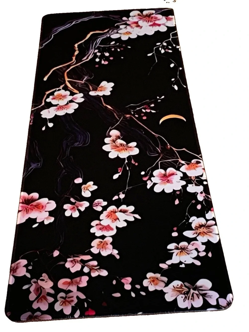 New 31x12 Plum Blossom & Moon Extended Gaming Mouse Pad Desk Mat